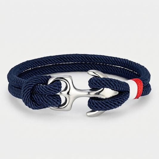 Nautical Survival Bracelet  Dual Rope with Stainless Steel Anchor deideas