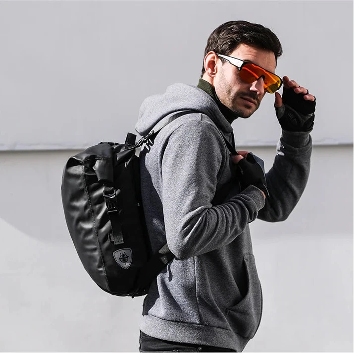 Waterproof Bike Pannier Bag 20L Rear Rack Travel & Shoulder Backpack deideas