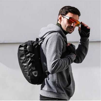 Waterproof Bike Pannier Bag 20L Rear Rack Travel & Shoulder Backpack deideas
