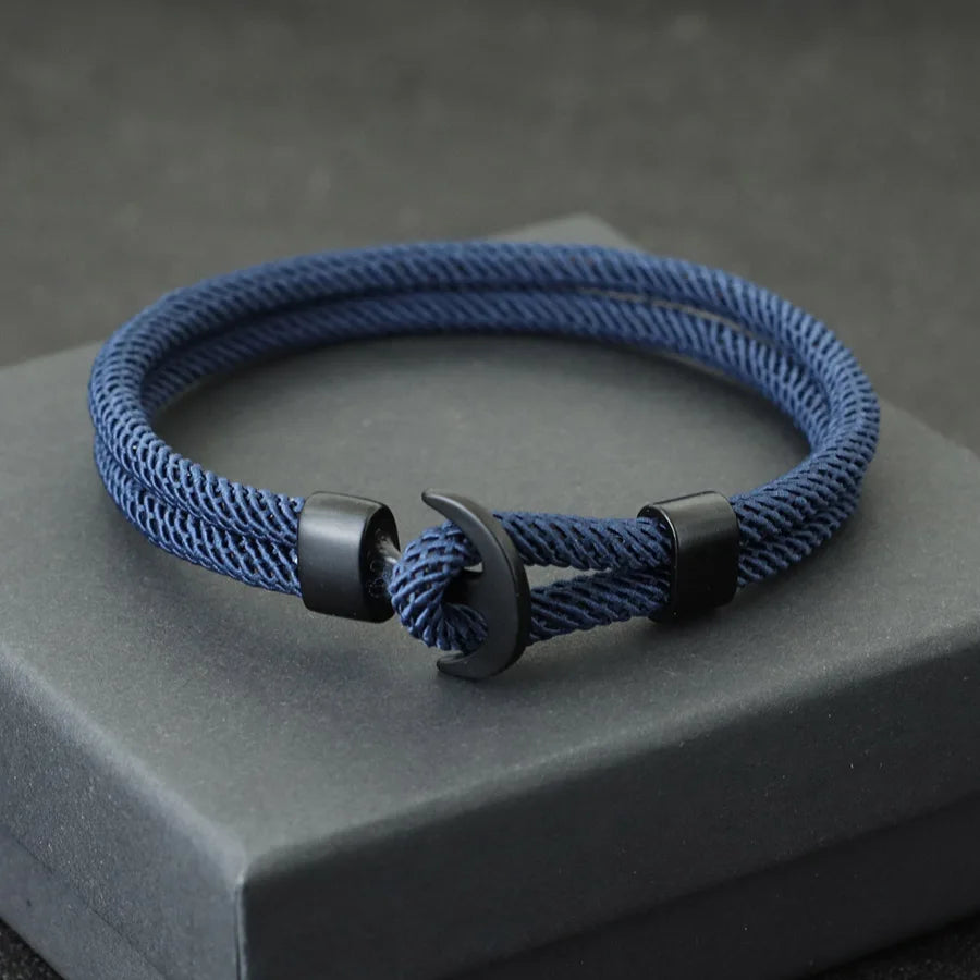 Double-Cord Rope Bracelet – Spectrum, Anchor Hook