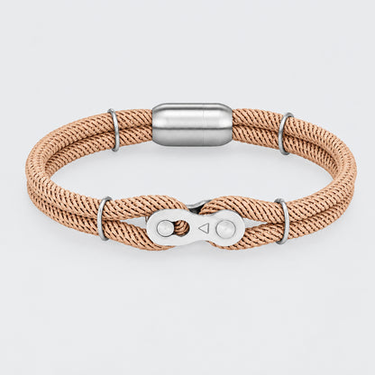 Biker Chain Magnetic Bracelet Rugged Rope & Rock Style deideas