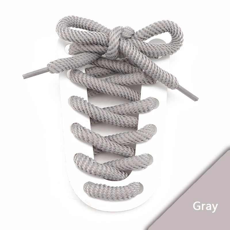 Round Rope Shoelaces – 18 Colors, 100–160 cm, One Pair