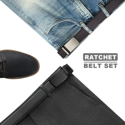 Leather Belt with Automatic Buckle Elegance and Perfect Fit deideas