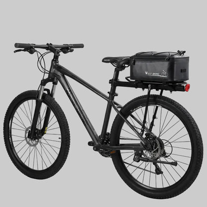 Bike Rear Rack Bag – West Biking 4L, Black, Rain Cover