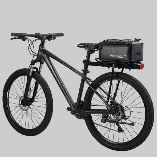Bike Rear Rack Bag – West Biking 4L, Black, Rain Cover