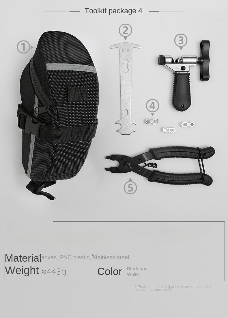 Bicycle Repair Tool Kit Pump Tire Patch Multifunctional Wrench deideas