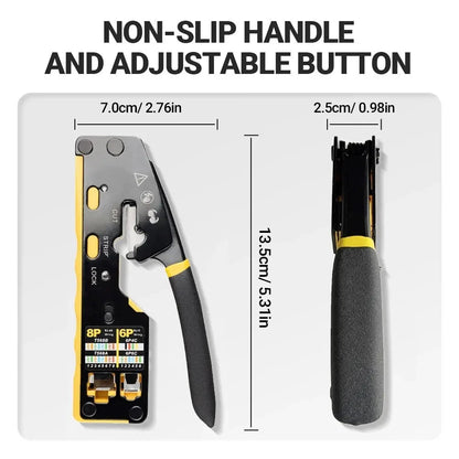 Crimping tool RJ45 network crimper - 3 in 1 modular cable deideas