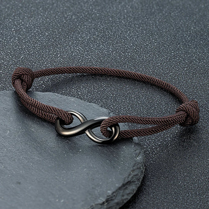 Infinity Rope Bracelet – Adjustable, 12 Color Options