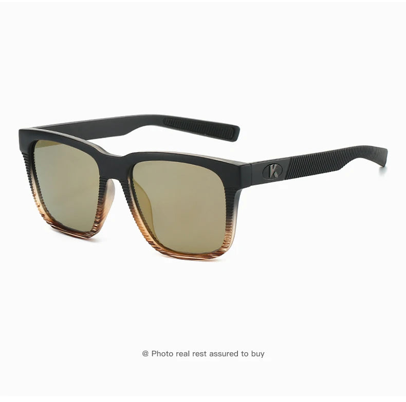Rectangular Sunglasses – Textured Temples, 6 Combinations