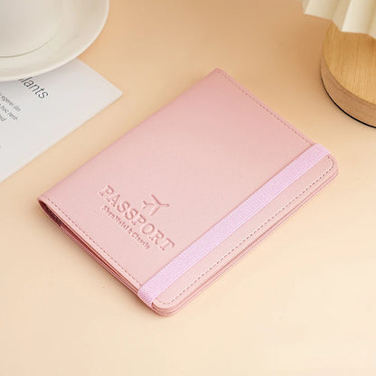 Passport Holder – Elastic Band & Card Slots, 6 Colors