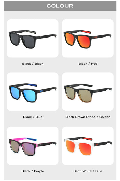 Rectangular Sunglasses – Textured Temples, 6 Combinations