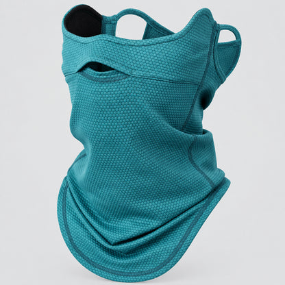 Multi-Way Neck Gaiter with Ear Loops for Outdoor Wear