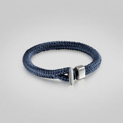 Braided Rope Bracelet – Toggle Closure, 6 Colors, 19–21 cm