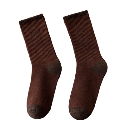 Crew Socks – Lettering & Solid Styles, Cotton Blend