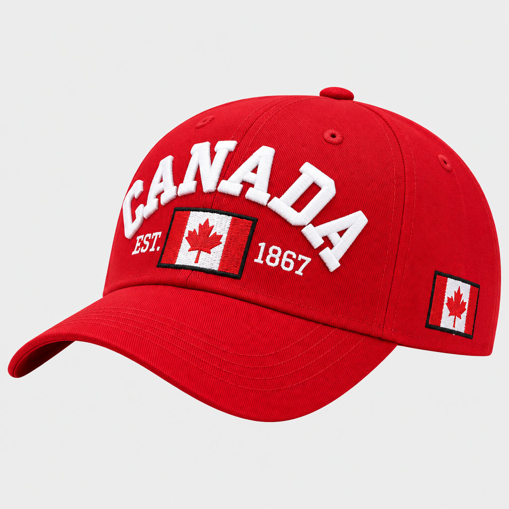 Canada 1867 Embroidered Baseball Cap – Adjustable