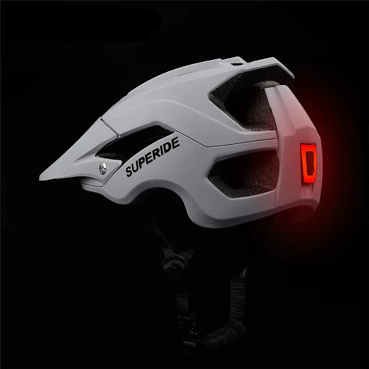 Cycling Helmet with Rechargeable LED Rearlight