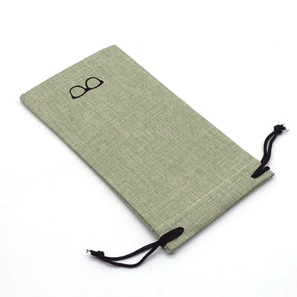 Linen Drawstring Pouch – 18 × 9 cm, 7 Colors