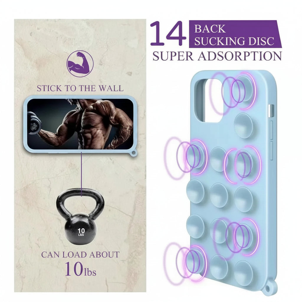 Phone Case Soft Silicone Holder for iPhone 16/15/14 deideas