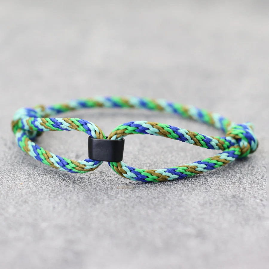 6 Colors Handmade Ethnic Rope Bracelet For Men Women Adjustable Outdoor Sports Motorcycle Accessories Homme Pulsera Cuerda Joias deideas