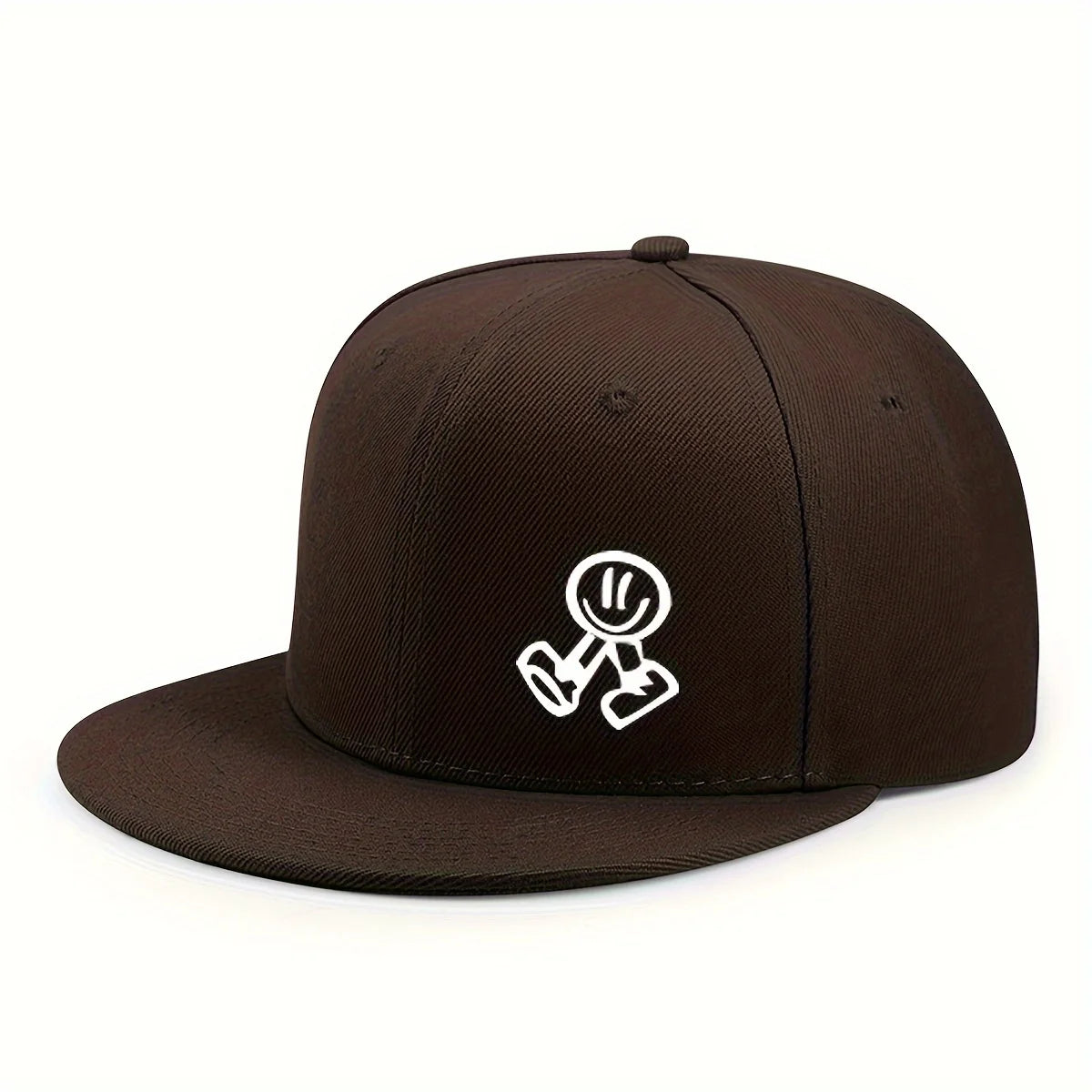 Smiling Character Flat-Brim Cap – Horizon, 16 Colors