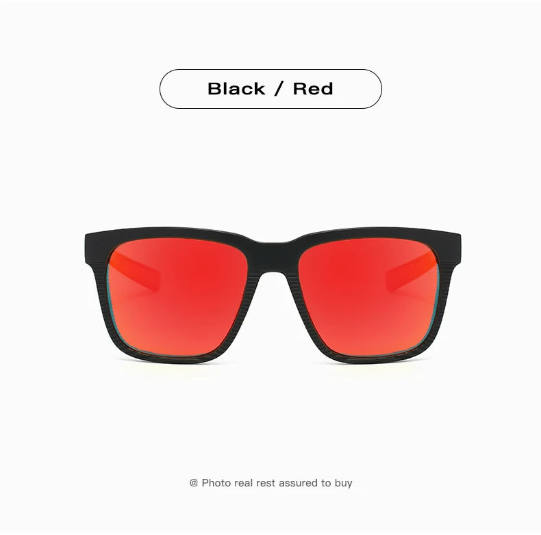 Rectangular Sunglasses – Textured Temples, 6 Combinations