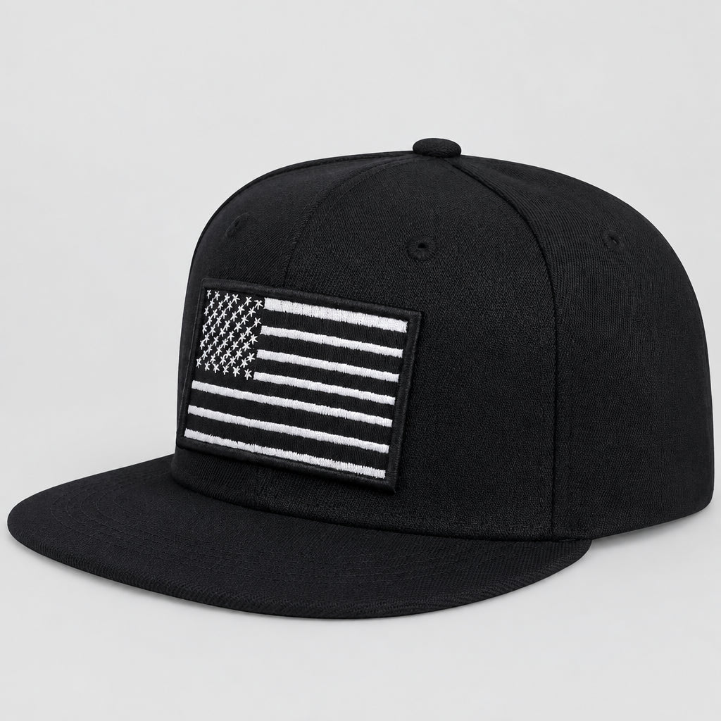 American Flag Embroidery Baseball Cap Hip-Hop Style, Adjustable, Unisex