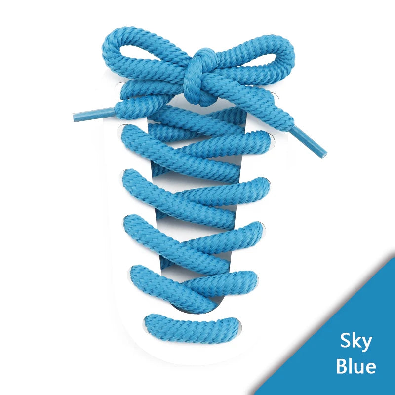 Round Rope Shoelaces – 18 Colors, 100–160 cm, One Pair