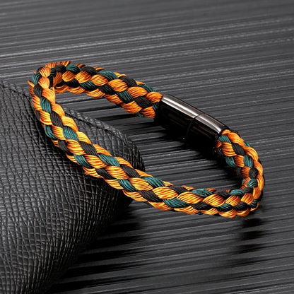 Braided Rope Bracelet – Captain’s Knot, 10 Colors, 19–23 cm