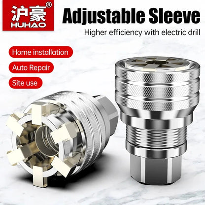 Drill Bit Adapter Adjustable 3/8-3/4 inches 10mm to 19mm Multifunctional Wrench Tool deideas