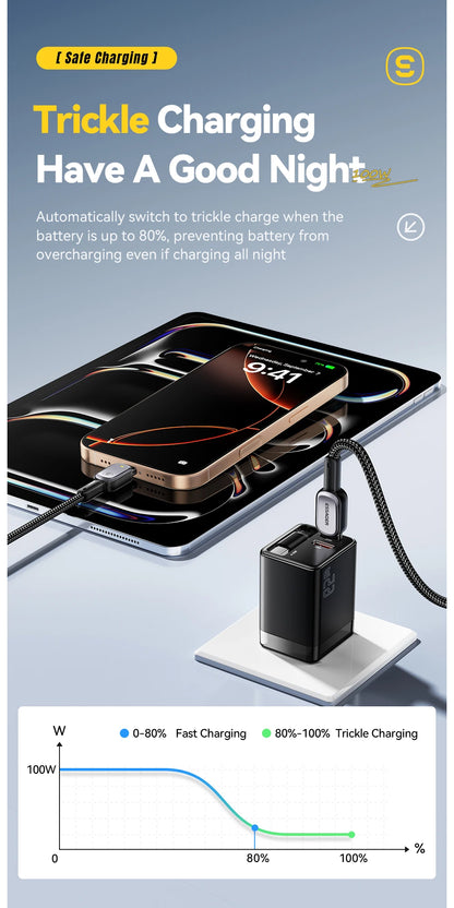 USB-C Cable with Charging Indicator – 60W or 100W