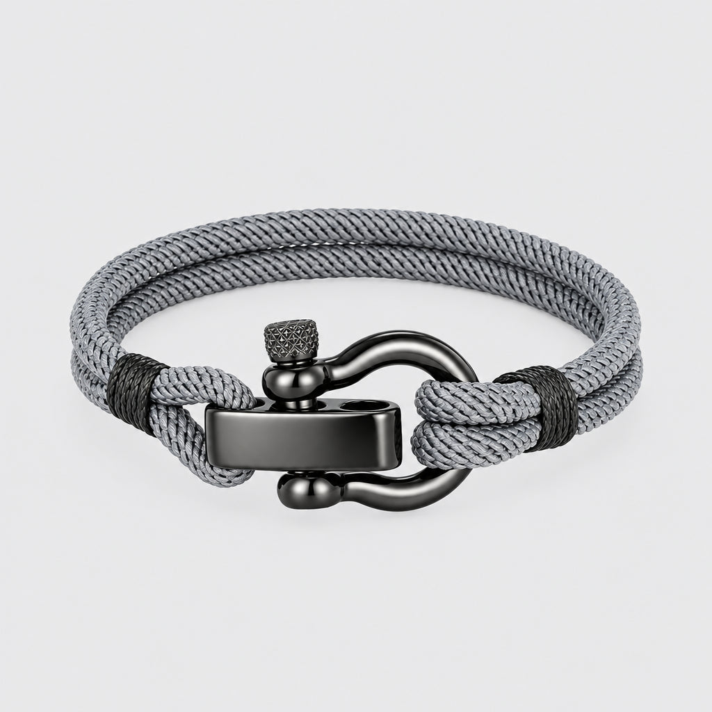 Outdoor Rescue Bracelet Durable Rope & Steel Shackle Buckle deideas
