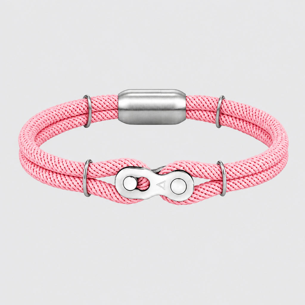 Biker Chain Magnetic Bracelet Rugged Rope & Rock Style deideas