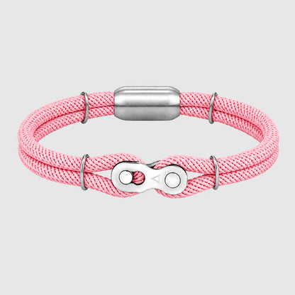 Biker Chain Magnetic Bracelet Rugged Rope & Rock Style deideas