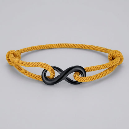 Infinity Rope Bracelet – Adjustable, 12 Color Options