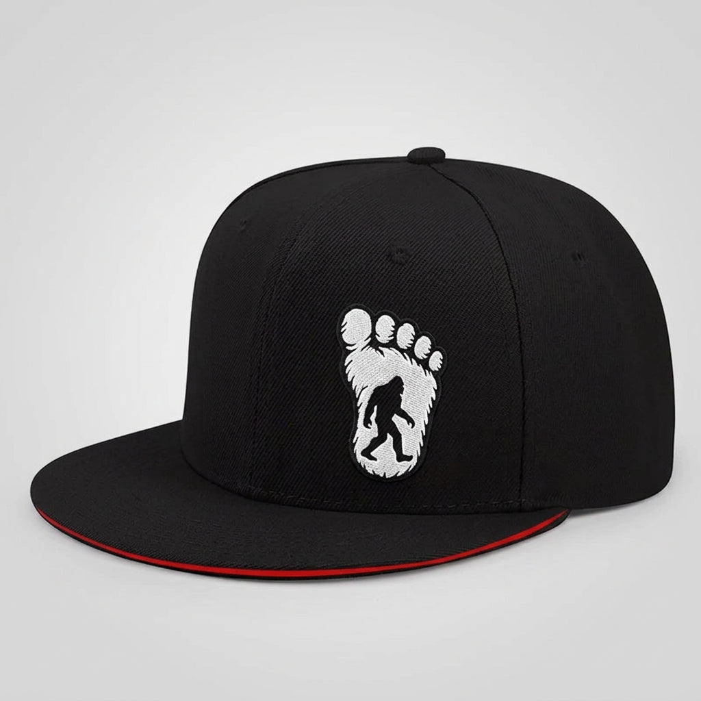 Bigfoot Footprint Flat-Brim Cap – Essence, 5 Trim Colors