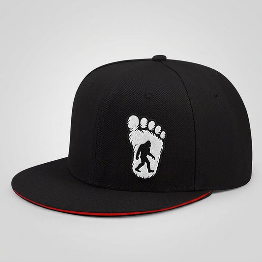 Bigfoot Footprint Flat-Brim Cap – Essence, 5 Trim Colors