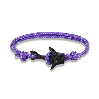 Ocean Lover Bracelet Black Whale Multilayer Rope deideas