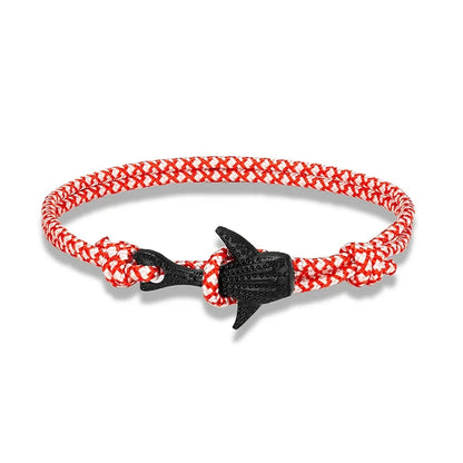 Ocean Lover Bracelet Black Whale Multilayer Rope deideas