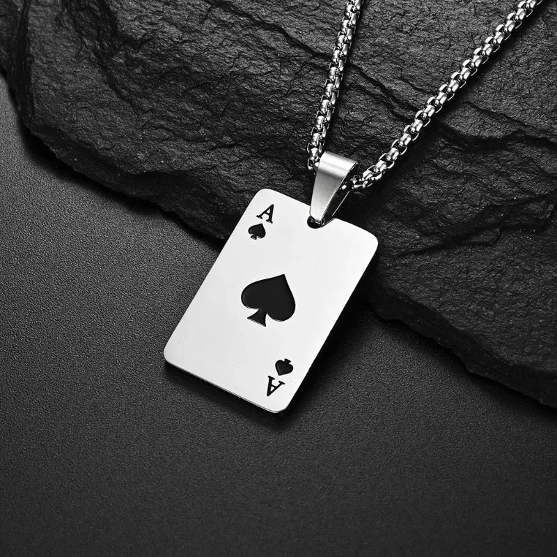 AceChain Lucky Ace Pendant Necklace for You deideas