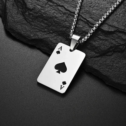 AceChain Lucky Ace Pendant Necklace for You deideas