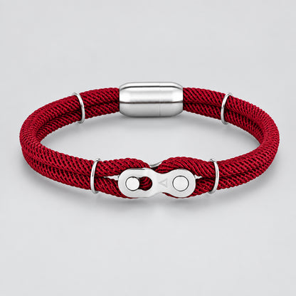 Biker Chain Magnetic Bracelet Rugged Rope & Rock Style deideas