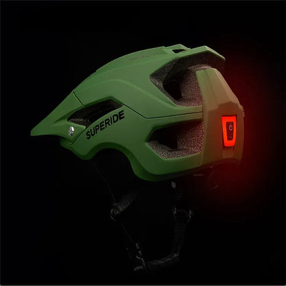 Cycling Helmet with Rechargeable LED Rearlight
