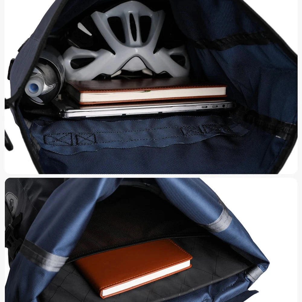 Waterproof Bike Pannier Bag 20L Rear Rack Travel & Shoulder Backpack deideas
