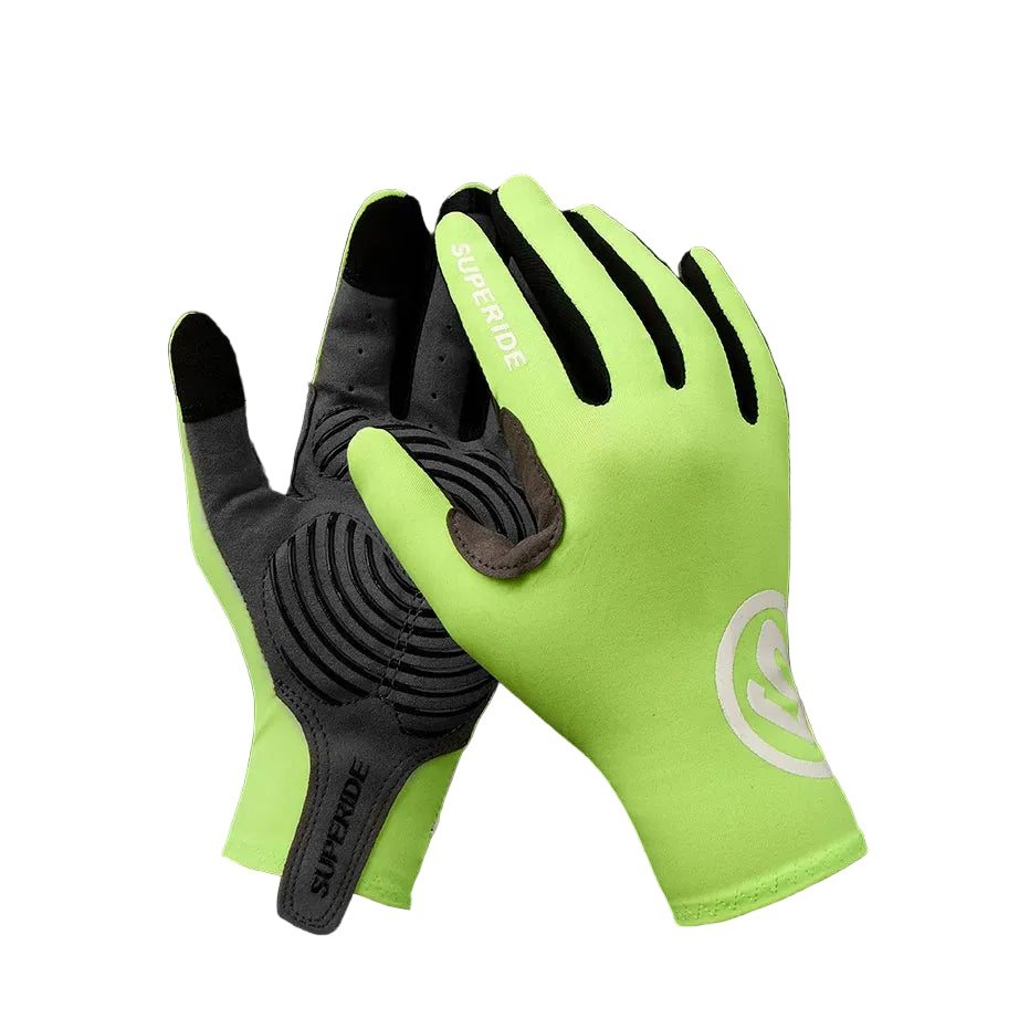 Full-Finger Cycling Gloves – Textured Palm, S–XL