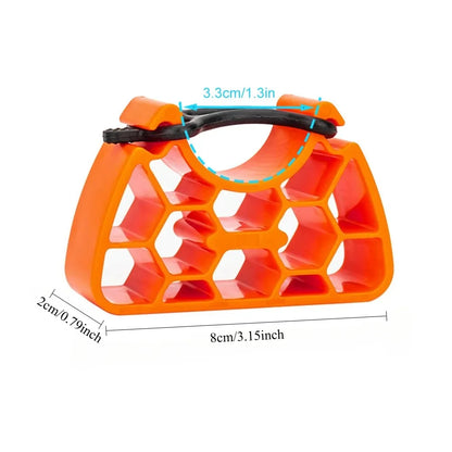 Bike Handlebar Support Blocks – Inverted Maintenance, Orange