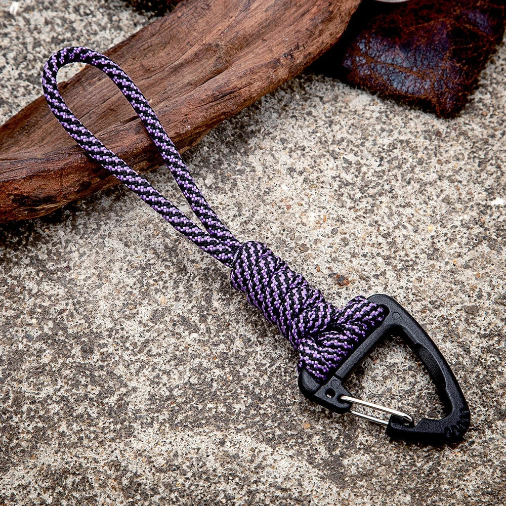Heavy duty paracord keychain, wrist accessory and safety backpack deideas