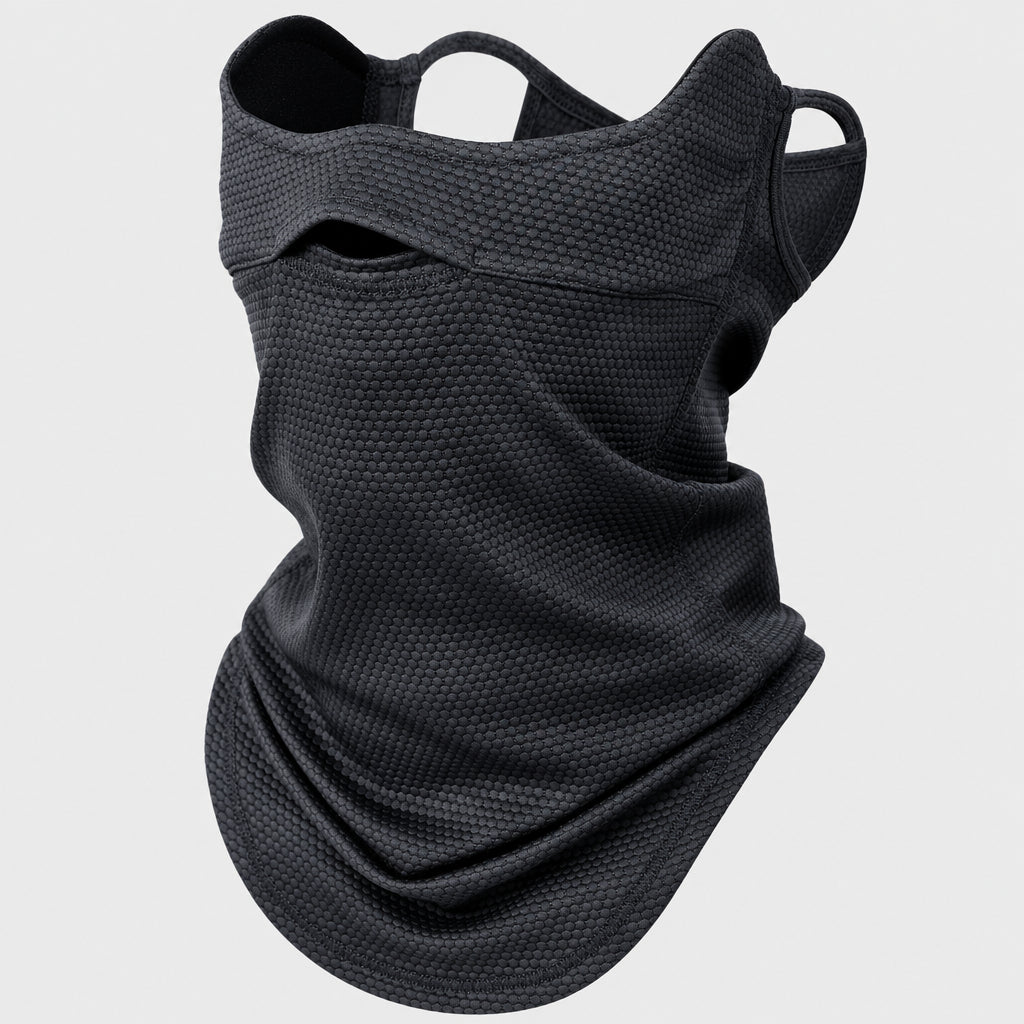 Multi-Way Neck Gaiter with Ear Loops for Outdoor Wear