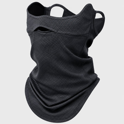 Multi-Way Neck Gaiter with Ear Loops for Outdoor Wear