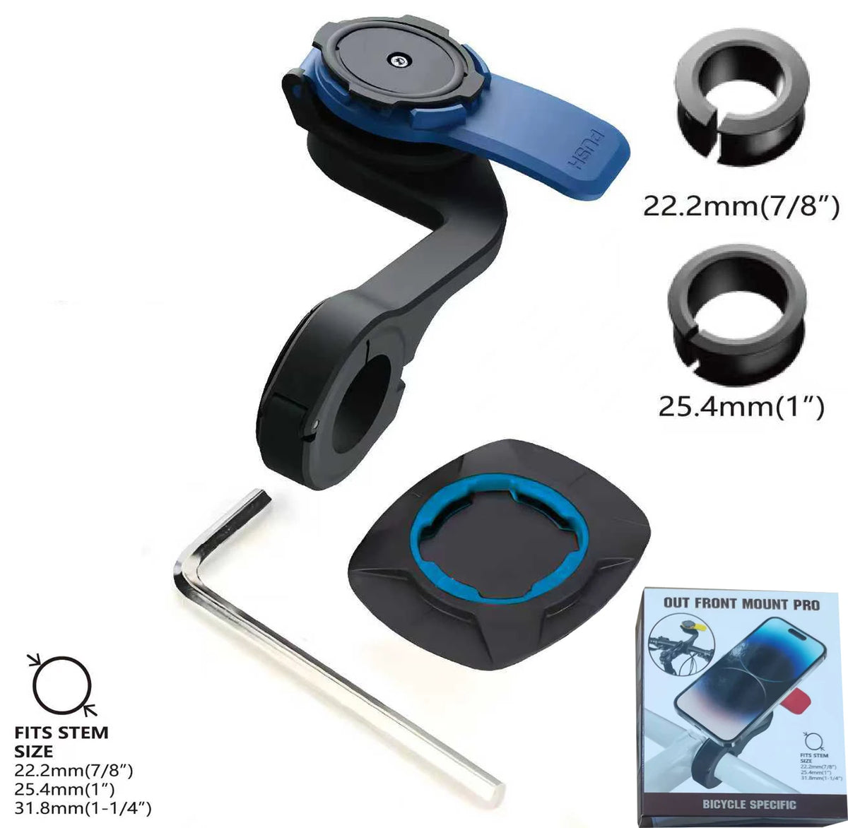 Bike Phone Mount – Twist-Lock Sets & Damper Option