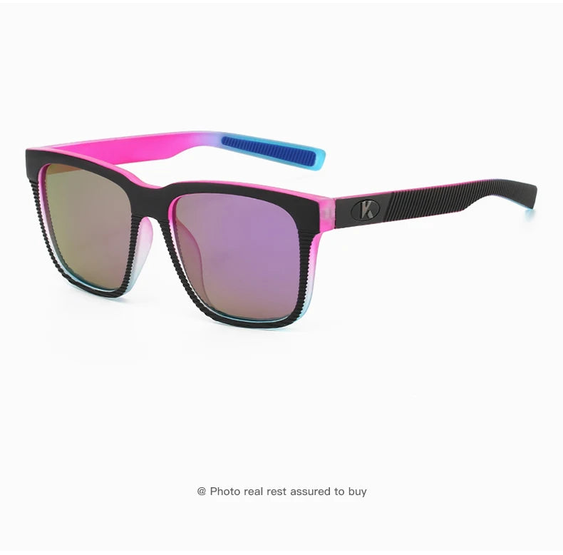 Rectangular Sunglasses – Textured Temples, 6 Combinations